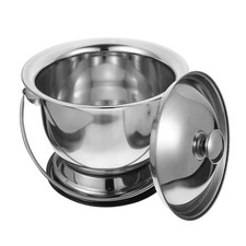 Nachttopf mit Deckel Kind Elder Handheld Spucknapf Edelstahl Töpfchen