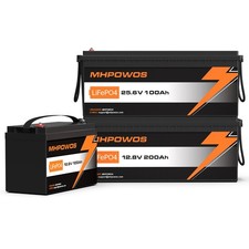 MHPOWOS 12V 200Ah 100Ah Deep