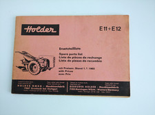 Holder Ersatzteilliste E11+ E12 Originaldruck