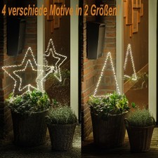 LED Silhouette Gartenstecker Weihnachtsbeleuchtung versch. Motive Outdoor IP44