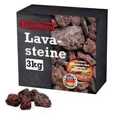 FLAMMBURO Lavasteine 3kg - Für Gasgrill, Backofen, Lavagrill und Elektrogrill