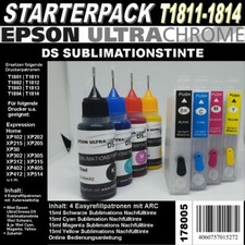 Ultra Chrome DS Sublimationstinte f.T1811 - T1814 Druckerpatronen z.B.XP425 uvm