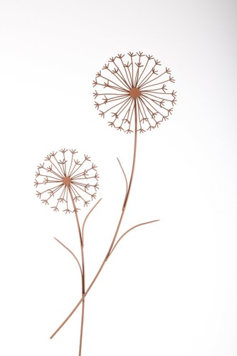 Blume edelrost stahl garten - edelrost,