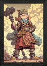 Cartoon Magier Mädchen