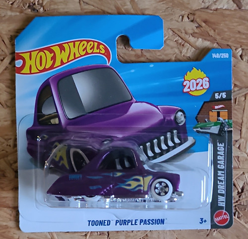 Hot wheels tooned - wheels, purple