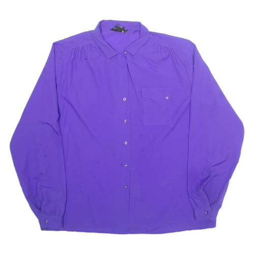 Damenbluse lila hoher kragen - lila,