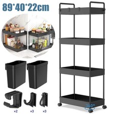 360° Schieberegal 4 Ablagen