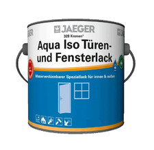 (ab 35,96€/L) Jaeger Kronen® Aqua ISO Türlack und Fensterlack 328 weiss