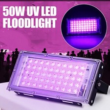 50W LED UV Schwarzlicht Strahler Fluter Wasserdicht Scheinwerfer Party Dekor