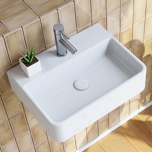 Weiß hänge waschbecken - weiß,