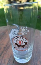 Hanseat Bierglas, Stralsunder Brauerei von 1976, Bockbieranstich - Sammlerstück