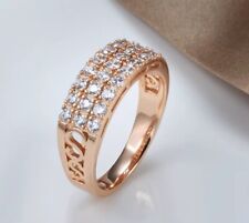 Ring 62 Fingerring Goldring Cocktailring Zirkonia Gold plattiert Damenring Damen