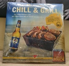Foster's Bier mobiler Grill zusammenklappbar Unbenutzt