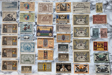 Deutsches Reich Lot von 39 Notgeldscheinen Städte und Gemeinden guter Zustand !