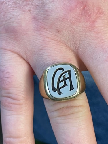 585 gold herrenring ring - gold, k