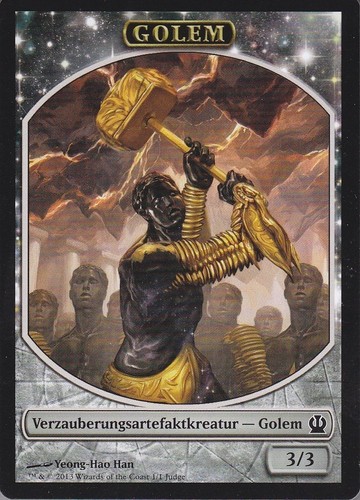 Magic golem token - magic,