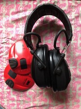 3M Peltor SportTac Hunting Gehörschutz Schwarz Rot Wechselkappen