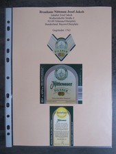 Bieretiketten, Bayern, Nittenau, Brauhaus Nittenau Sebastian Jakob e.K