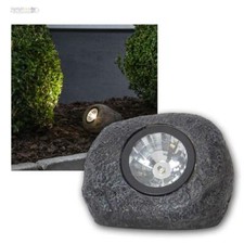 Led solar stein leuchte rocky - stein-leuchte,