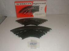 Märklin Sprint Rennbahn 1:32, 2 x Kurven Spurwechsel, Nr. 1227 in OVP  (Y135)