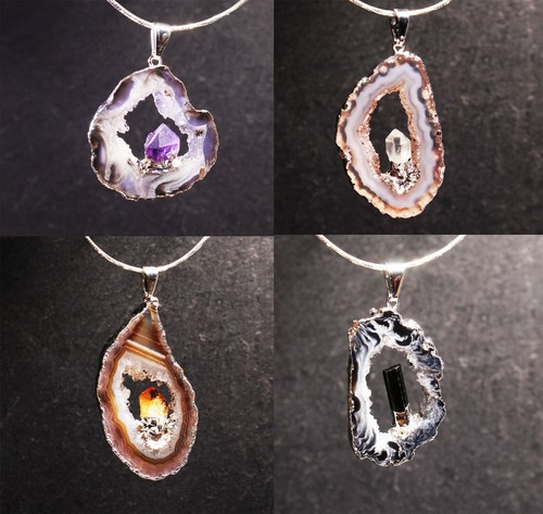 Achat anhänger druse - anhänger, geode