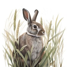 2x Sticker Rabbit Car Sticker