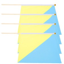  4 Pcs Schiedsrichter-Fahnen Handsignalflagge Schiedsrichterflagge