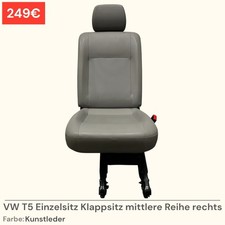 VW T5 T6 T6.1 Sitz Einzelsitz