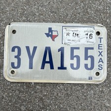 Original US Motorrad Kennzeichen Nummernschild USA ?? TEXAS San Jacinto