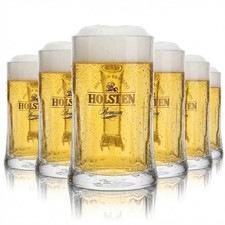 6x Holsten Glas 0,4l Bierkrug