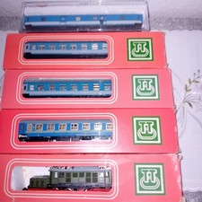 Verkaufe BR 254 E-Lok mit Personenwagen  LED Beleuchtung  1:120