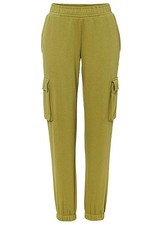 Sweathose mit Cargotaschen Gr. 36/38 Goldoliv Damenhose Cargo-Pants Neu*