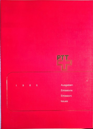 Schweiz jahrbuch ptt 1986 - schweiz,,