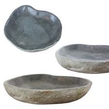 Vogeltränke Naturstein Garten