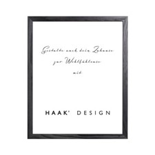 Bilderrahmen AMARI Eiche Schwarz 40 Beste Größen Massivholz Echtholz Rahmen