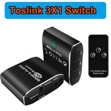 3 in 1out Aluminum Alloy Spdif