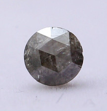 Grau Natürlicher Diamant Rund Rose Schnitt 0.38tcw 4.7mm - HD Video