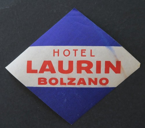Altes etikett hotel laurin - etikett,