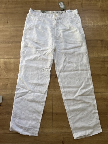 Marc polo leinenhose weiß - marc,