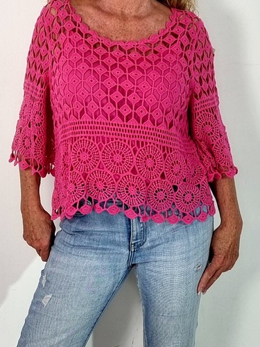 Damen boho tunika - damen, häkel