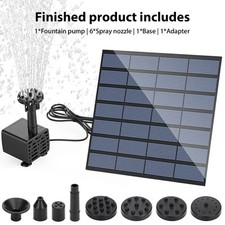 Solar Teichpumpe Brunnenpumpe Gartenbrunnen Miniteich Brunnen Solarpumpe 1,5W 5V