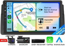 DAB+ Für BMW E46 M3 Android 14 E46X7 9" Autoradio CarPlay GPS Navi Bluetooth DSP