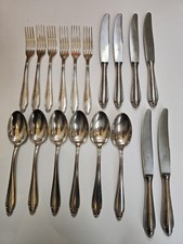 Versilbertes Besteck C.D. Schaaf Solingen CDS 100 18tlg Vintage Silberauflage