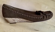 NEU Keilabsatz Pumps Leder &