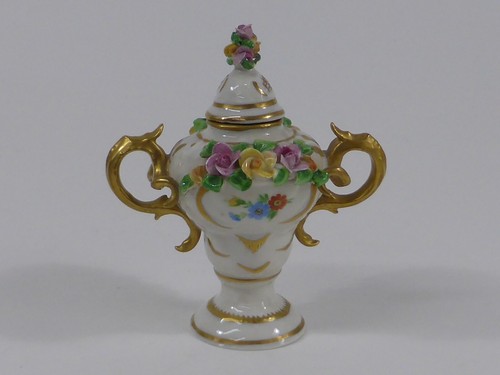 Miniatur porzellan prunkvase - miniatur,