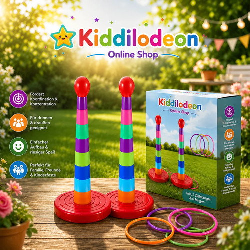 Buntes ringwurfspiel für - buntes,