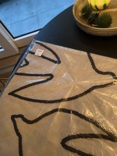 Fly Kissenbezug 50 x 50 Black-off white von House Doctor