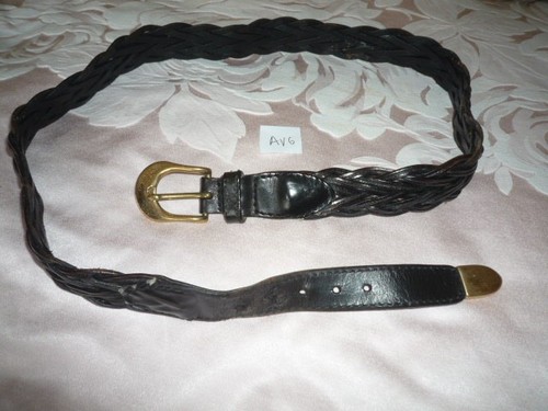 Vintage schwarzer ledergürtel - vintage,