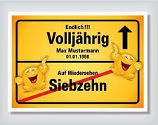 Ortsschild zum Geburtstag