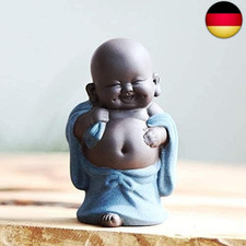 Keramik Tiny Cute Buddha Statue Mönch Figur Kreative Crafts Puppen Ornamente 